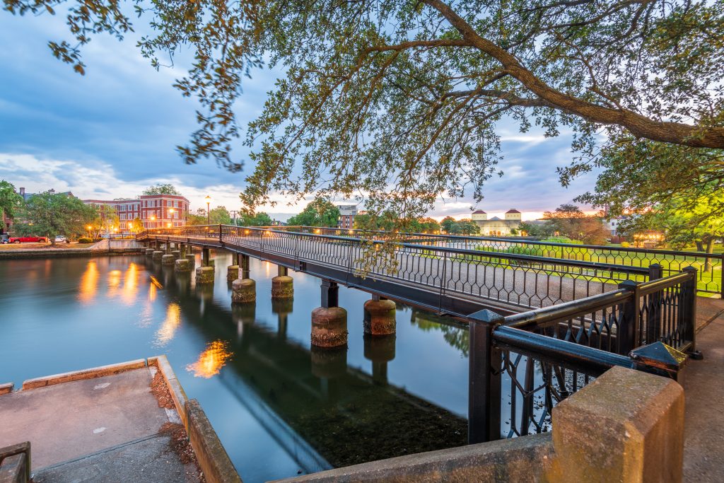 Botetourt Foot Bridge in Norfolk, Virginia, USA